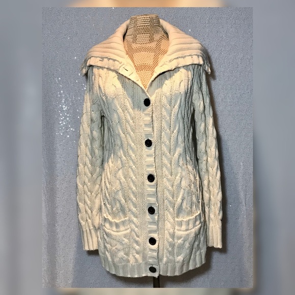 Tommy Hilfiger Chunky Knit Cardigan Sweater Medium